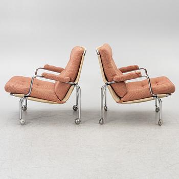 Bruno Mathsson, a pair of 'Karin' armchairs, Dux.