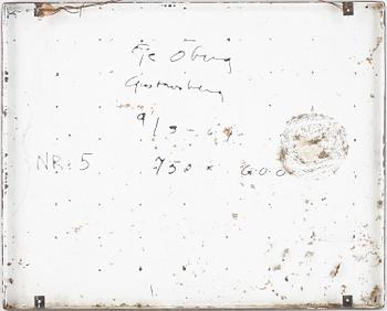 EJE ÖBERG, 3st, emaljerade plåtar, Gustavsberg, signerade och daterade.