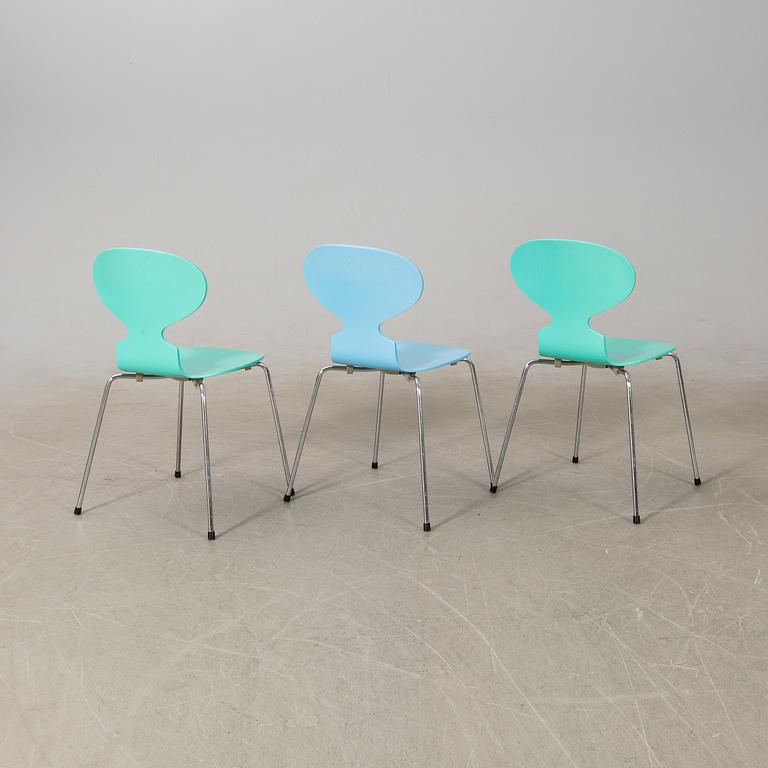 Arne Jacobsen, chairs 8 pcs, "Ant", Fritz Hansen, 1993.