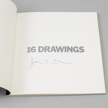 JONATHAN LASKER, signed book/catalog "16 Drawings", published by Anders Tornberg Gallery.