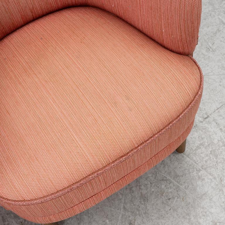 Carl Malmsten, a pair of 'Samsas' armchairs, AB OH Sjögren, Tranås.