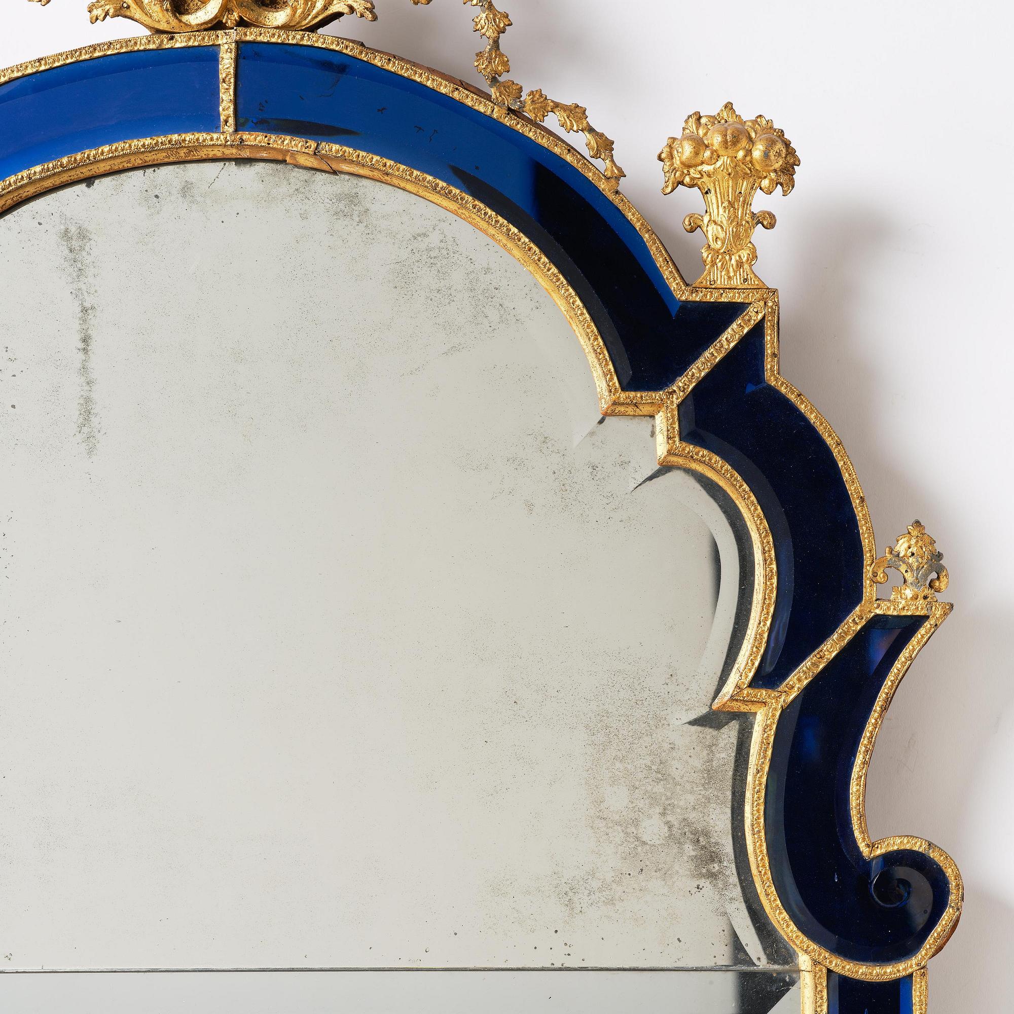 Spegel, tillskriven Burchard Precht ca 1720, Barock.