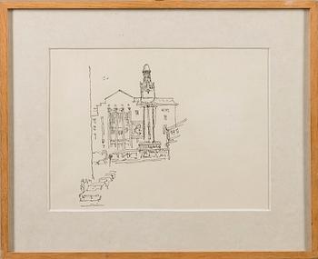 HENRIK TIKKANEN, drawing, signed.