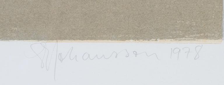 SVEN ERIK JOHANSSON, litografi, sign, numr 245/260. Dat 1978.
