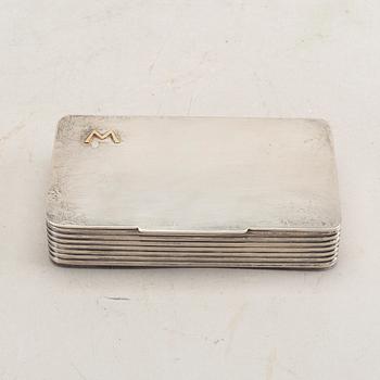 a Danish sterling silver box.