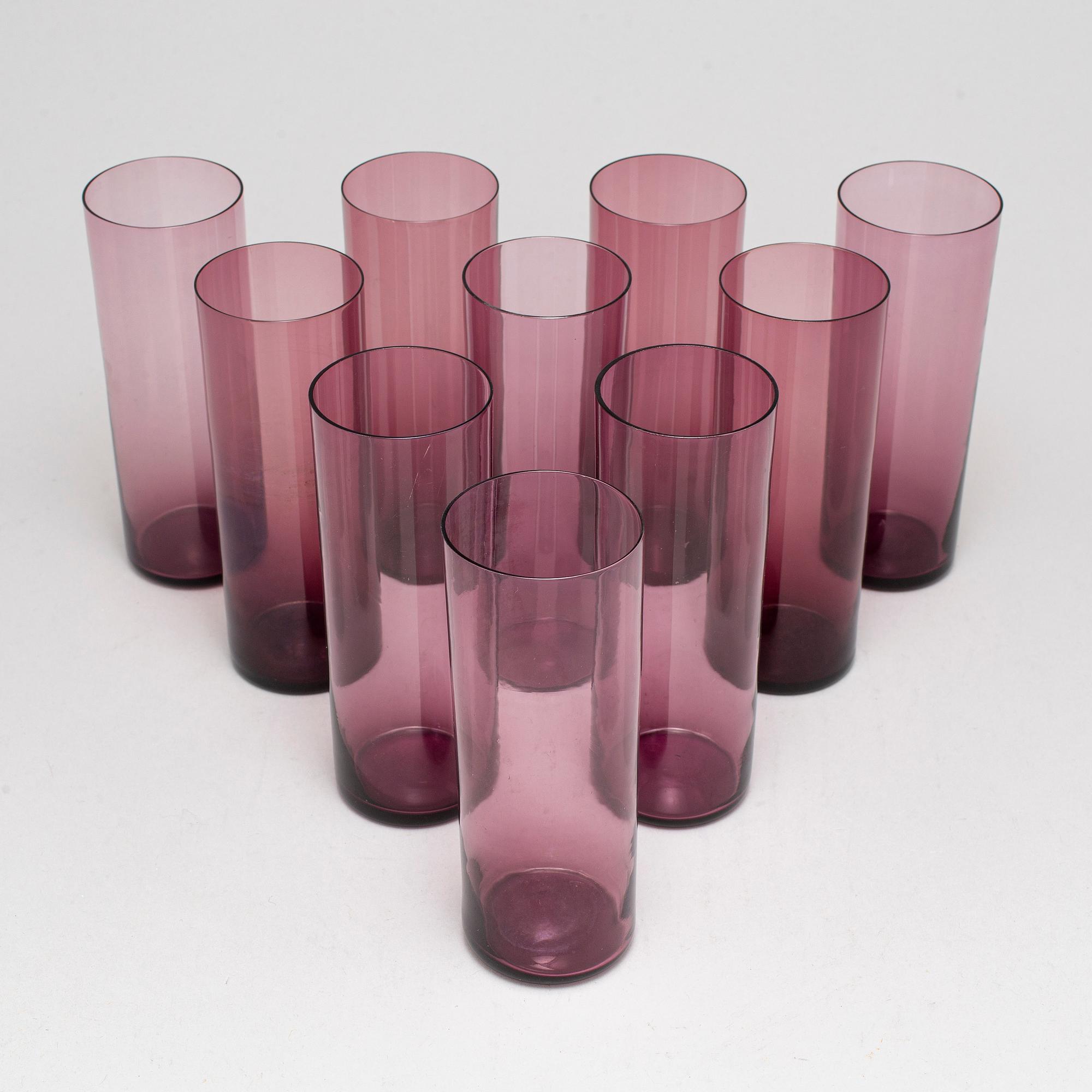 TAPIO WIRKKALA, 10 Iittala glasses, Finland.