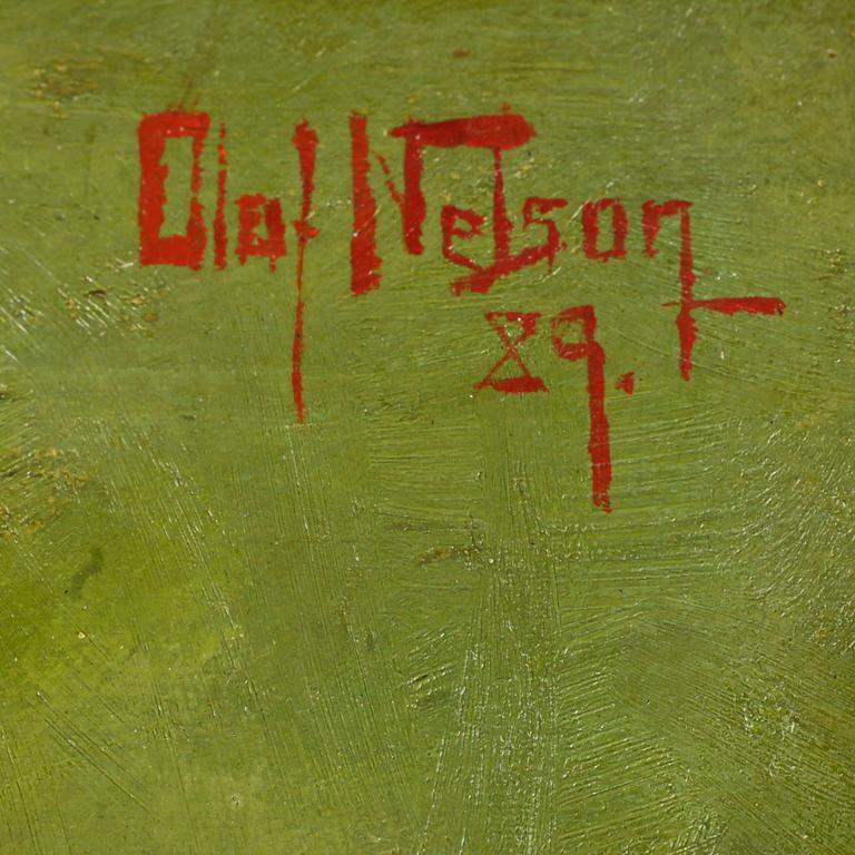 OLOF SAGER-NELSON, olja på duk, sign och dat -89.