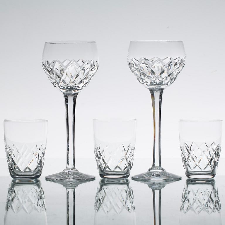 GLASSERVIS, 17 delar, 1900-tal.