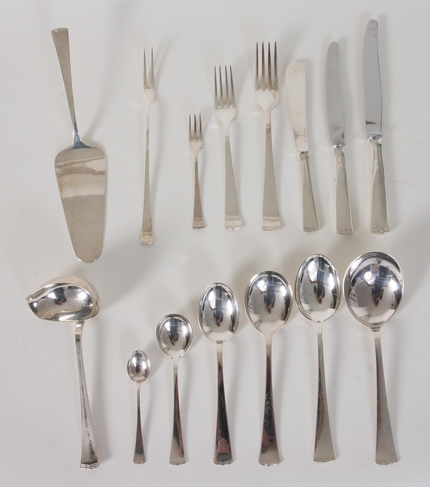 BESTICKSERVIS, 100 delar, nysilver, "Diana".