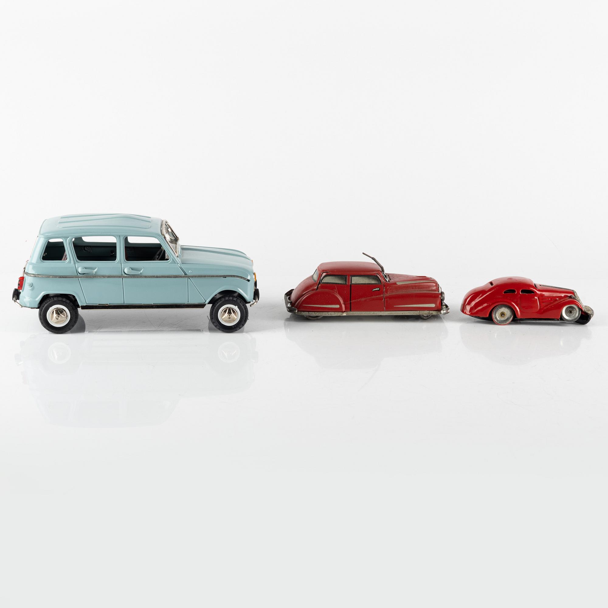 Joustra, including, 3 parts, "Renault 4L" "Auto-Miracle" and "Pico auto-stop", France, mid-20th century.