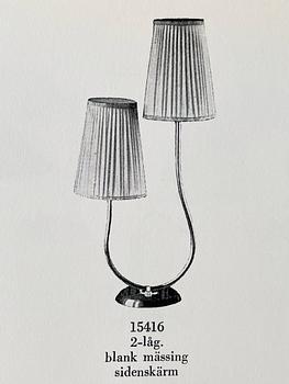 Harald Notini, a table lamp, model "15416", Arvid Böhlmarks Lampfabrik, Sweden 1940s.