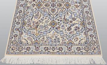 A runner, Figural Nain part silk so called 6LAA, ca 303 x 100 cm.