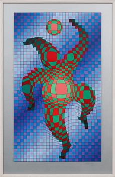 Victor Vasarely · VICTOR VASARELY, färgserigrafi, signerad och numrerad 111/275.