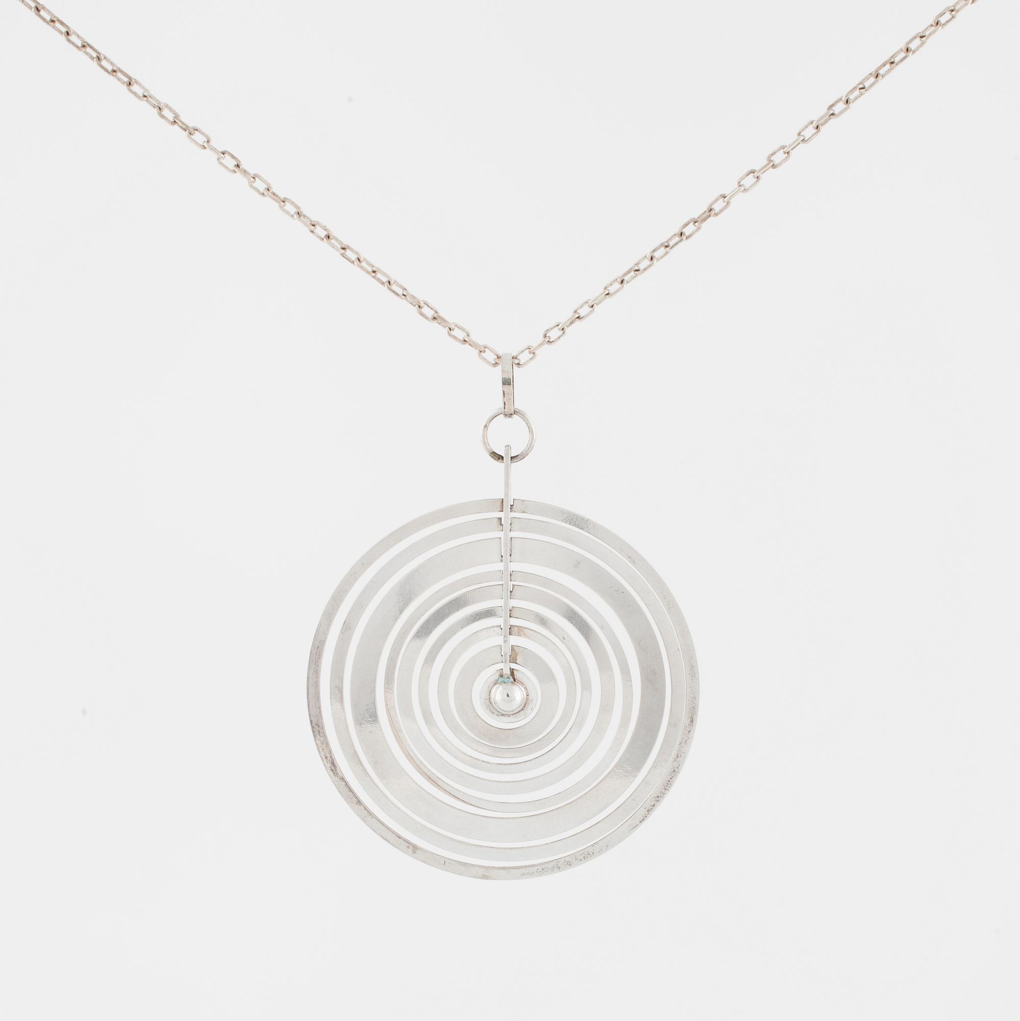 TAPIO WIRKKALA, hänge, "Silvermåne", N. Westerback, 1971.