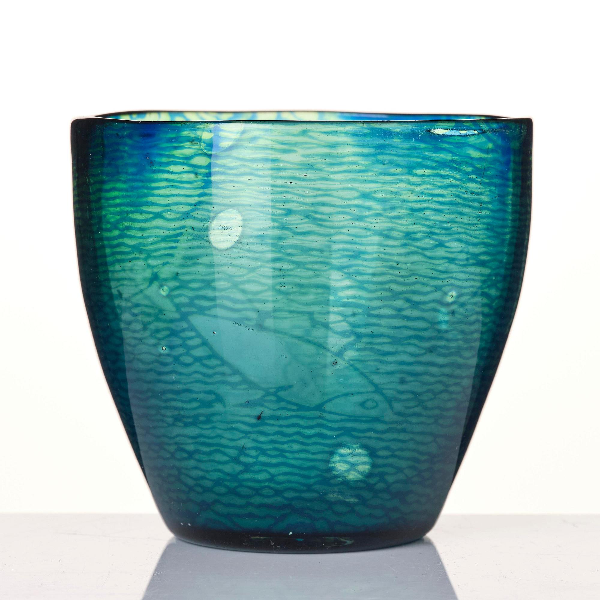 Edward Hald, a graal glass vase, Orrefors, no. 699, Sweden, 1918.