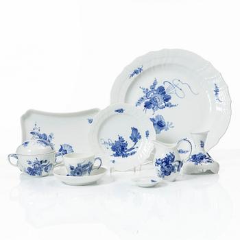Royal Copenhagen, A 32-piece porcelain "Blue Flower" coffee service, Royal Copenhagen, Denmark.