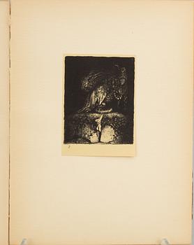 JOHN BAUER, "Troll", ten  litographs by John Bauer, Ernst Bauers Förlag Gothenburg, A. Börtzells, 1915.