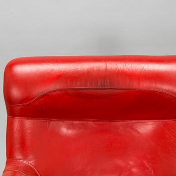 Yrjö Kukkapuro, A 1970's 'Carousel' armchair and ottoman for Haimi Finland.