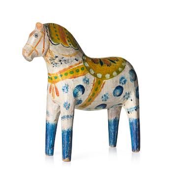 308. A Dalecarlian horse attributed to Karin Nisser (1883-1947), Vattnäs.