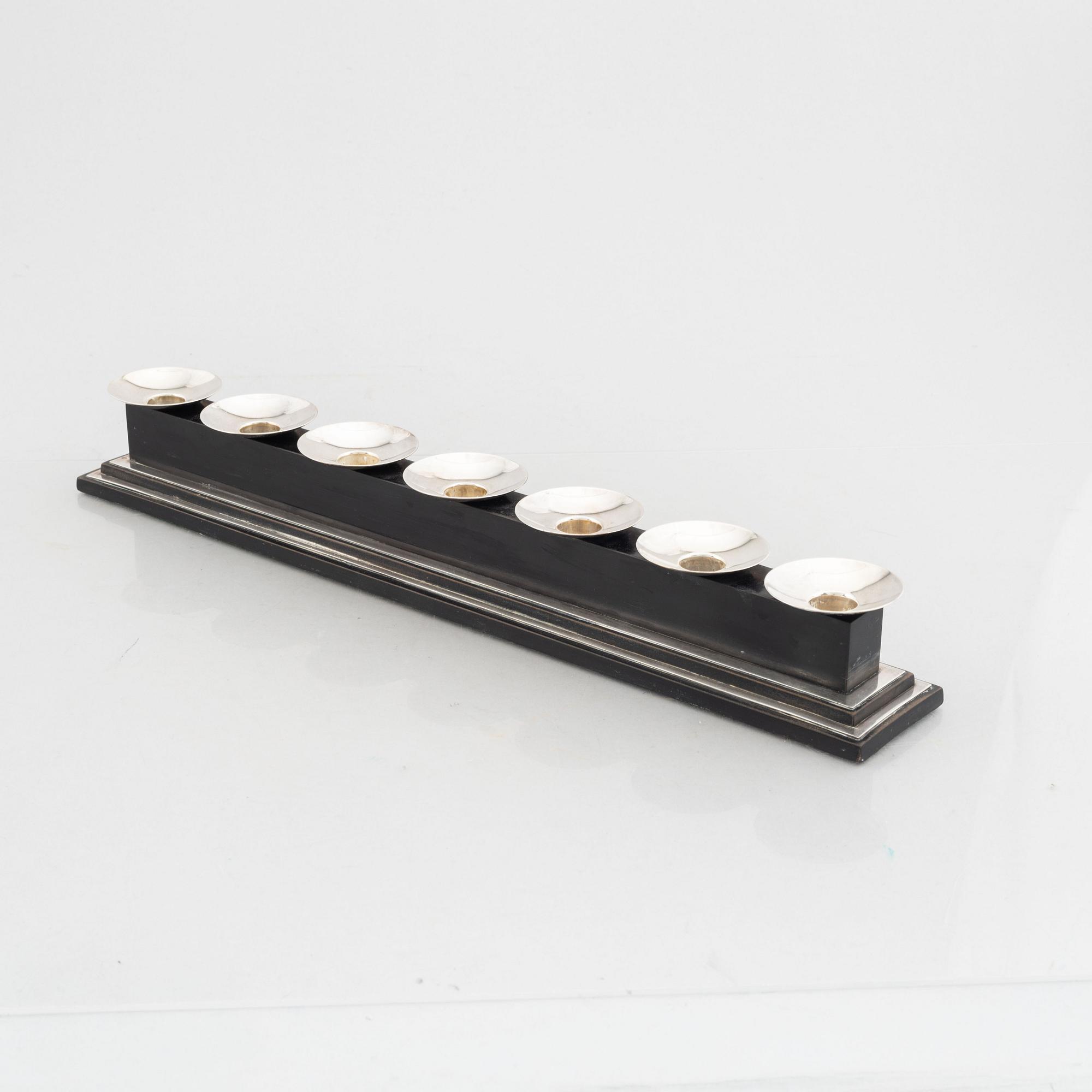 A silver candelabrum, GAB, Stockholm, 1939.