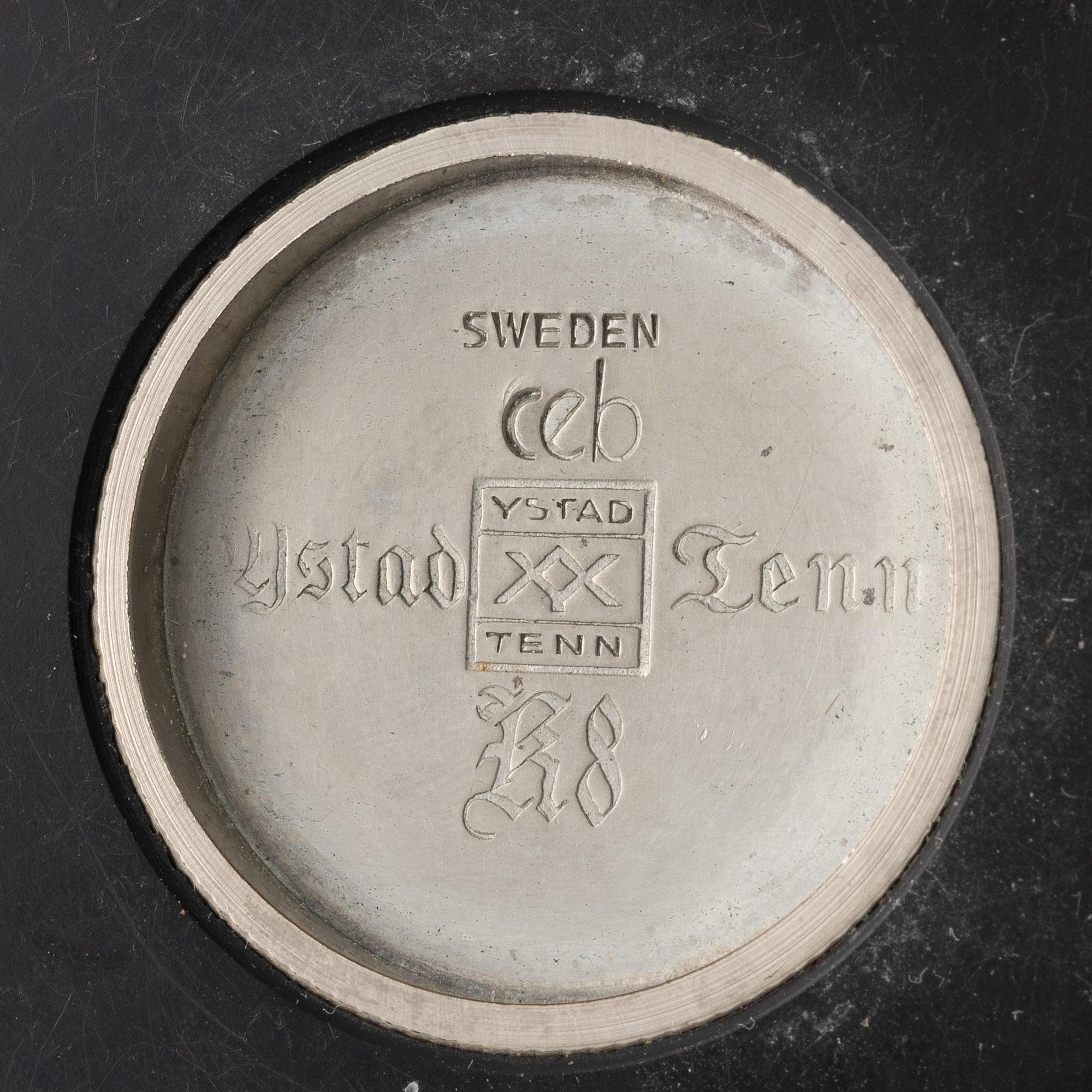 Carl-Einar Borgström, a pewter pitcher, Ystad-Metall, 1936.