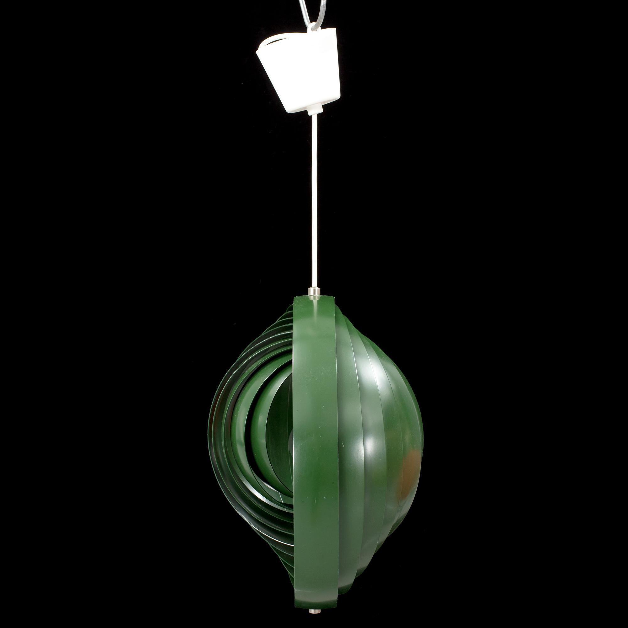 A "Moon lamp" designed by Verner Panton for Louis Poulsen.