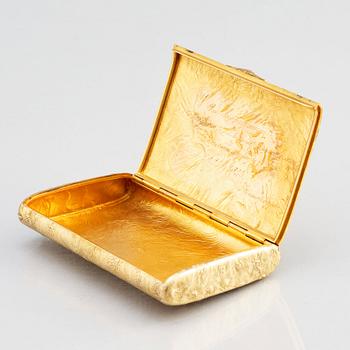 A Russian gold samorodok case, c. 1908–1917. Probably by Lyubavin (Co.) (est. 1850).