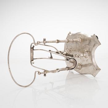 Wine decanting cradle, Otto Wiskemann, Belgium, early 20th Century.