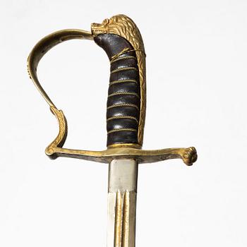 Värja, svensk m/1899 för infanteriofficer.