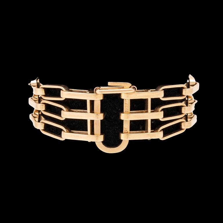 Bracelet 18K gold by Cecilia-Ki Gothenburg 1965.