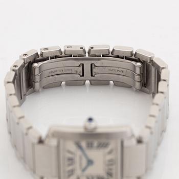 Cartier, Tank Francaise, wristwatch, 20,5 x 17,5 (24,5) mm.