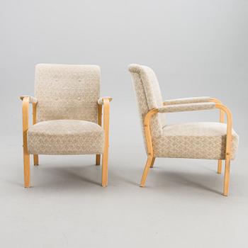 A pair of armchairs, model 47, Artek, mid-20th century.