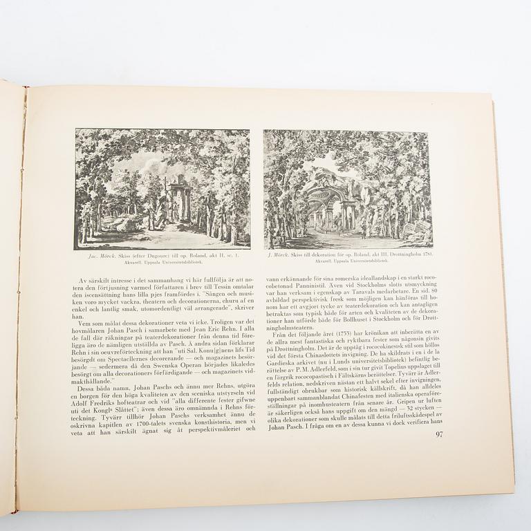 Book "The Castle Theatres at Drottningholm and Gripsholm" Agne Beijer Stockholm 1937 no. LXII/CCLV.