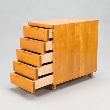 Alvar Aalto, An early 1930s 'B96' drawer unit for O.Y. Huonekalu- ja Rakennustyötehdas A.B. Finland.