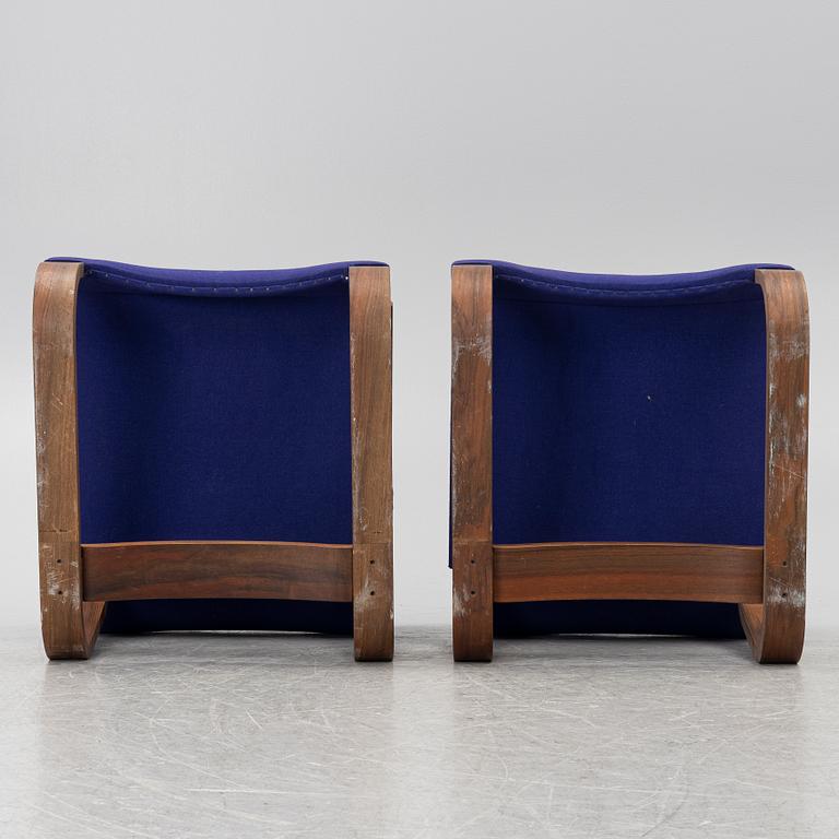 Jan Bocan, a pair of armchairs, Thonet, executed for the Czechoslovakian Embassy, Stockholm 1972.