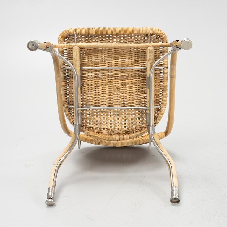 Mats Theselius, a 'Nätön' aluminum and bamboo armchair, IKEA, 21st century.