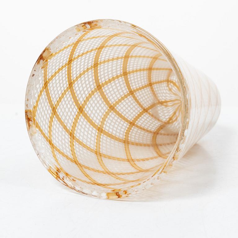 Dino Martens, vas, glas, "Reticello", Aureliano Toso, Murano, Italien.