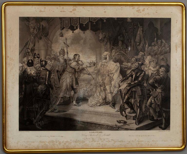 LITOGRAFIER 2 ST. 1800-tal Shakespeare.