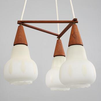 TAKLAMPA, 1950/60-tal, höjd på stommen 28 cm.