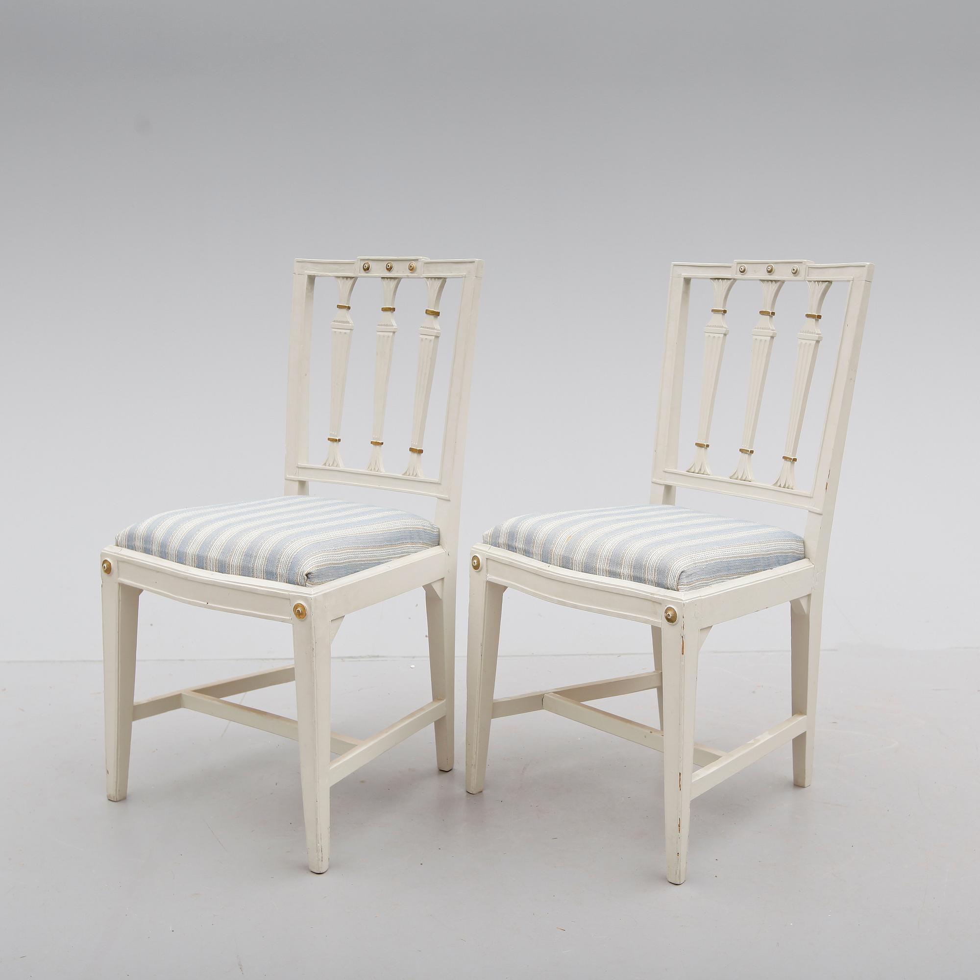 STOLAR, 1 par, Stockholms stolmakarämbetes sigill, gustavianska, omkring år 1800.