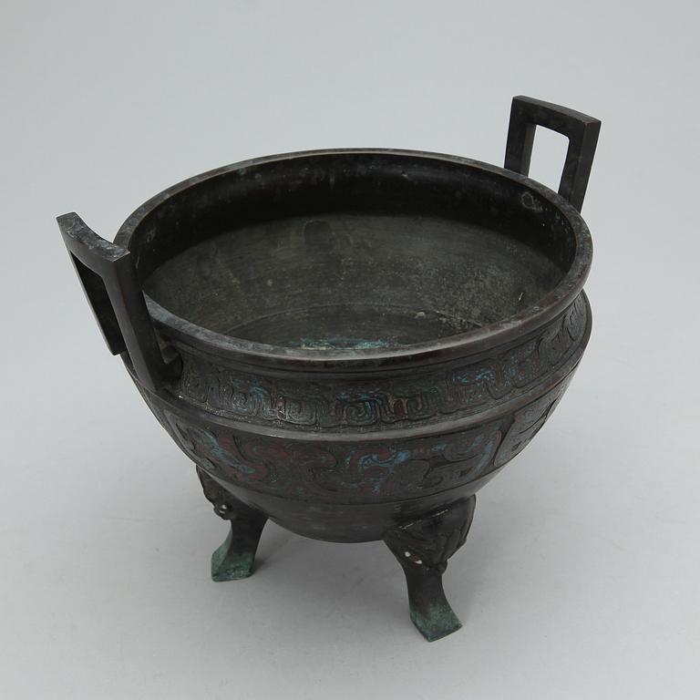 URNA, brons, Sydostasien, 1900-tal.