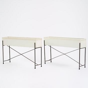 Hans-Agne Jakobsson, a pair of flower stands, model "M 79/1000", Hans-Agne Jakobsson AB, Markaryd 1950-60s.