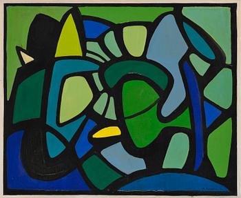 443. Kristine Harrebekk, Composition in Green.
