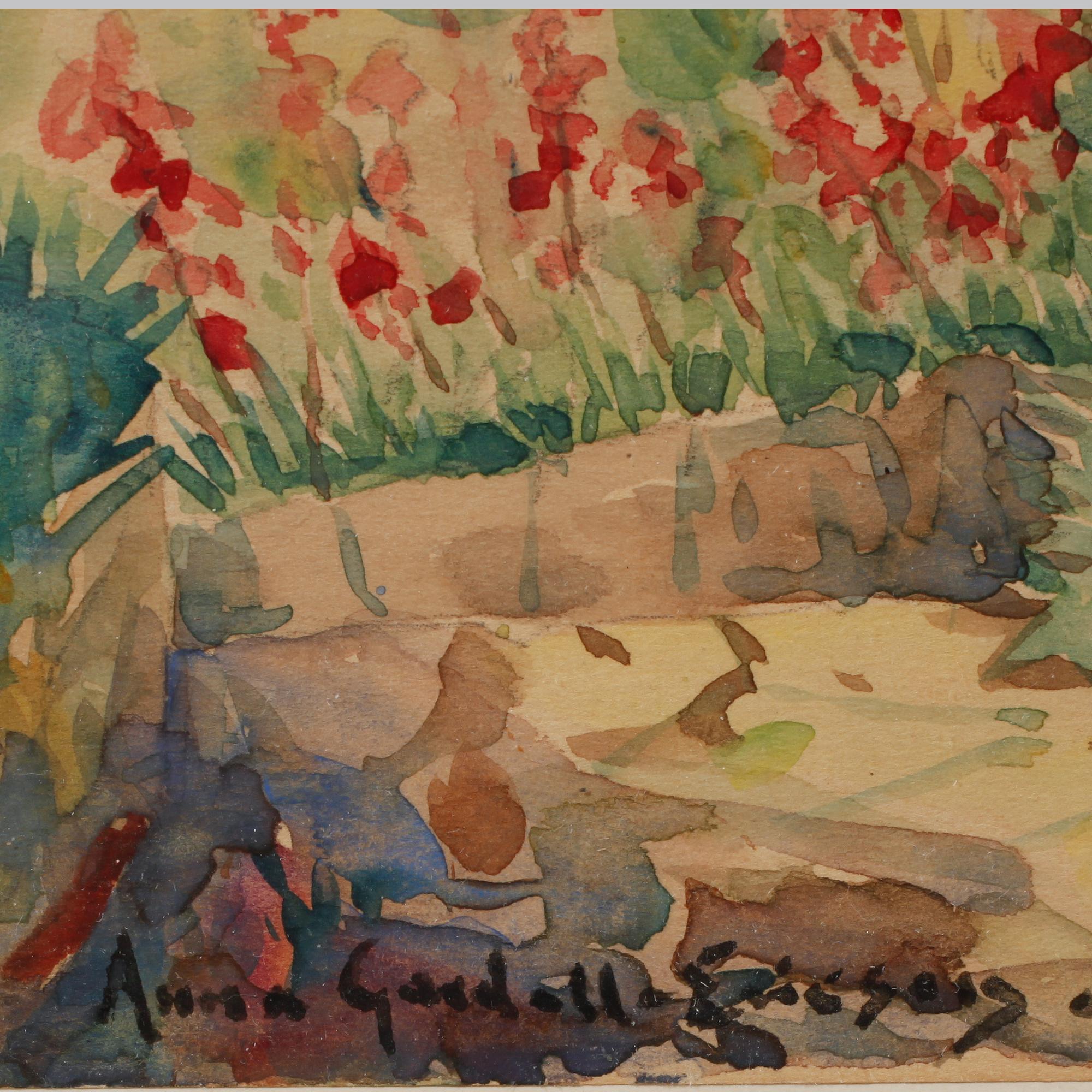 ANNA GARDELL-ERICSON, akvarell, signerad.