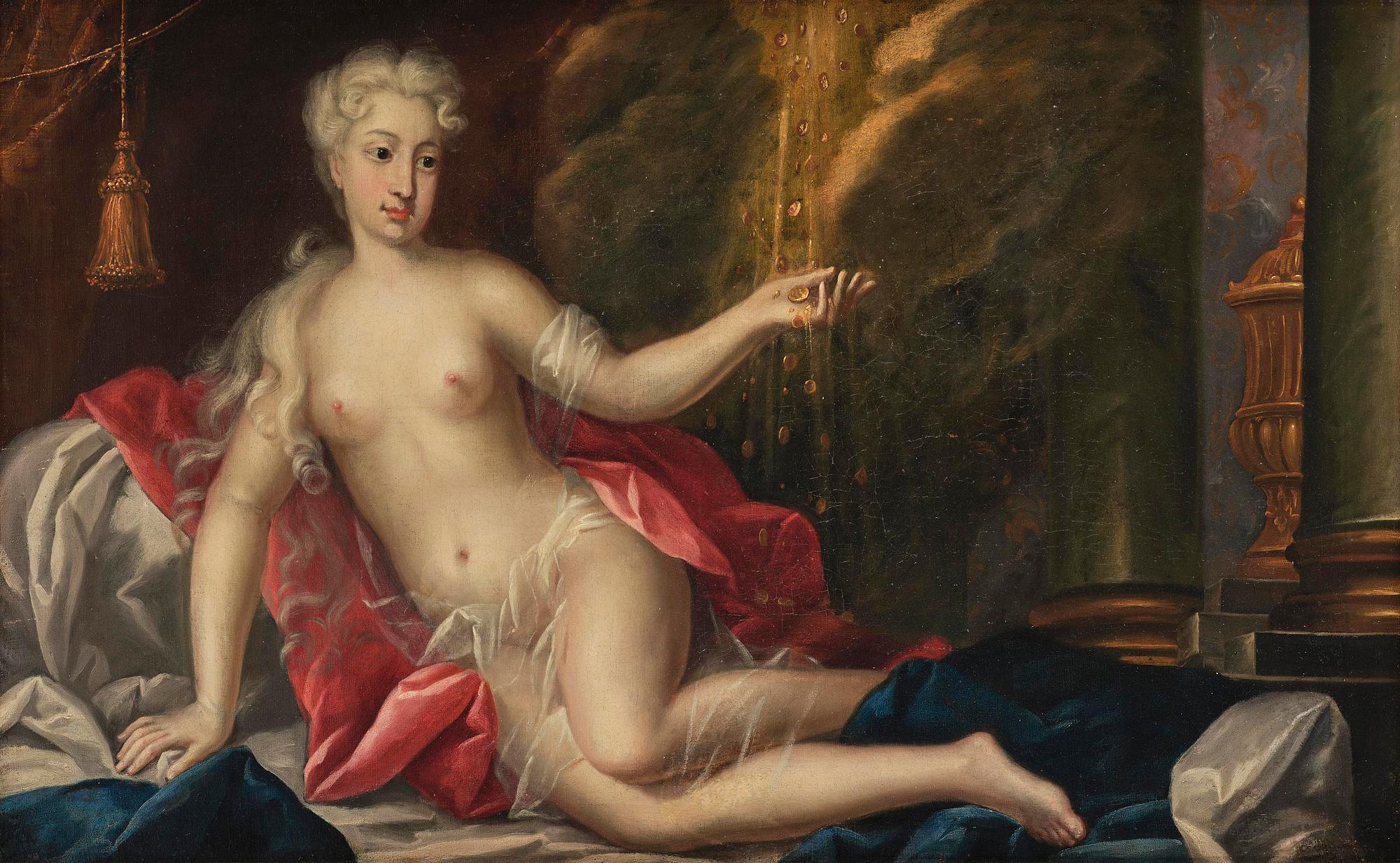 David Klöcker Ehrenstrahl, studio of, Danaë and the shower of gold.