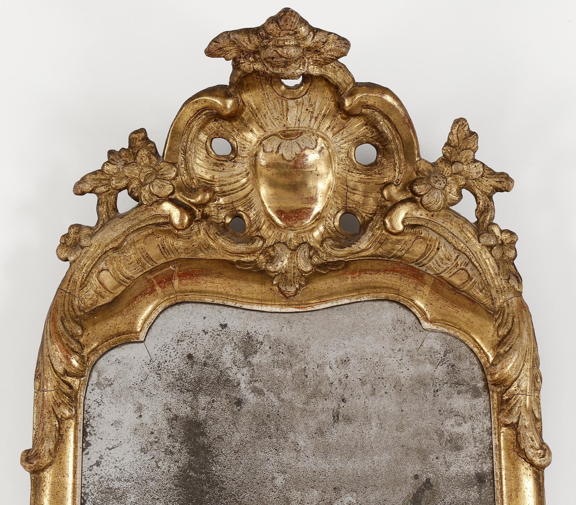 SPEGEL. Stockholmsarbete, 1700-talets andra hälft. Rokoko.