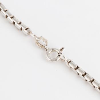 COLLIER "Bergslagssmycke" med blå slaggsten.