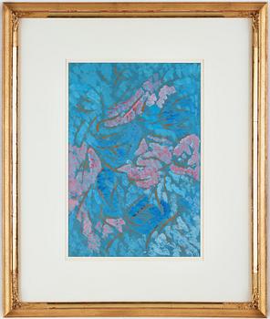 NELL WALDEN, mixed media on paper, signed and dated -72.