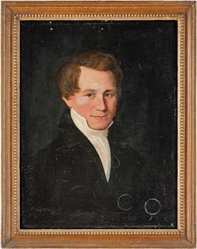 OKÄND KONSTNÄR, ett par, olja på duk, 1800-tal.