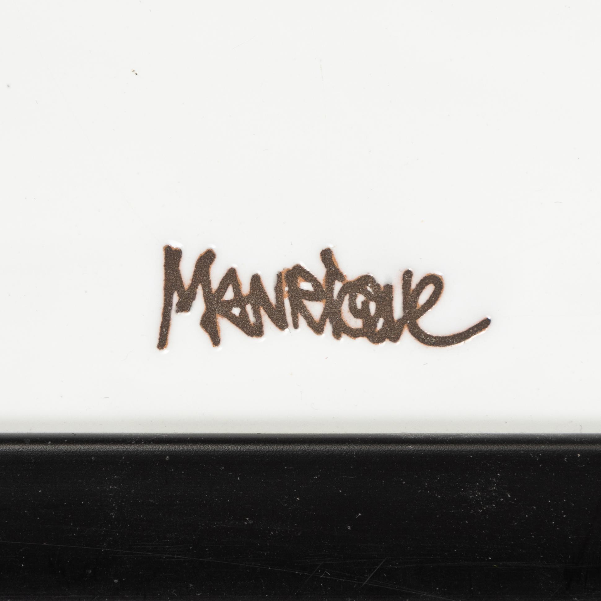 Cesár Manrique, plakett, keramik, signerad.